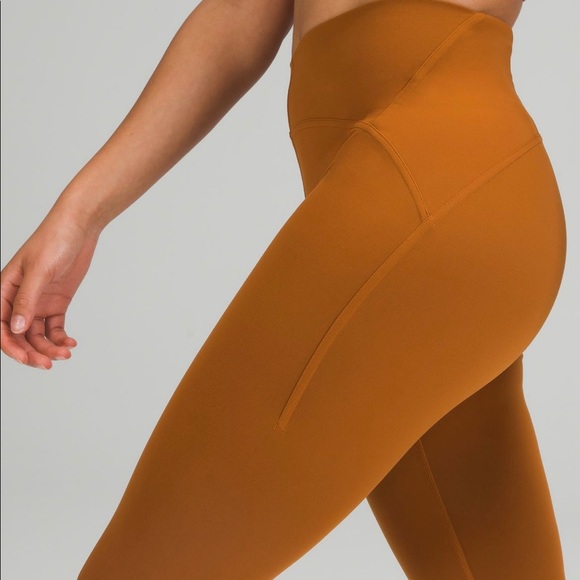 Instill High Rise Tight Butternut Brown Size 2 25” - Picture 3 of 6
